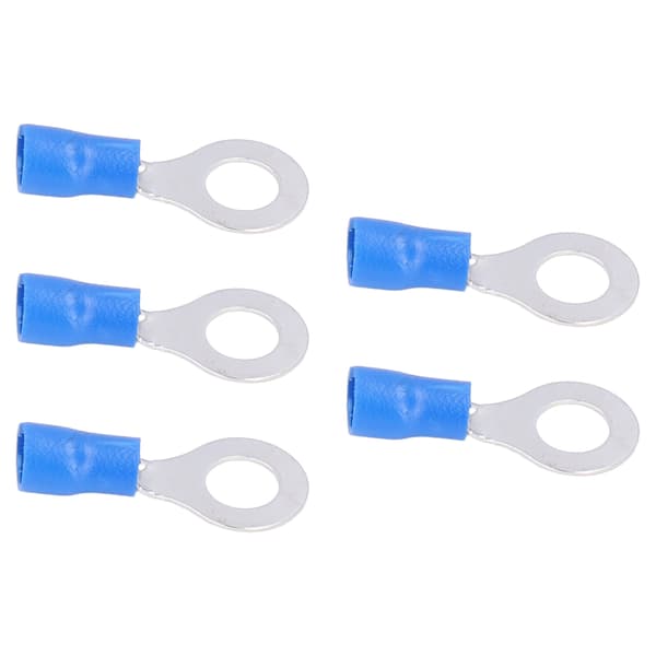 100 st förisolerade ringterminaler koppar PVC-presskopplingar för maskiner AWG 16-14