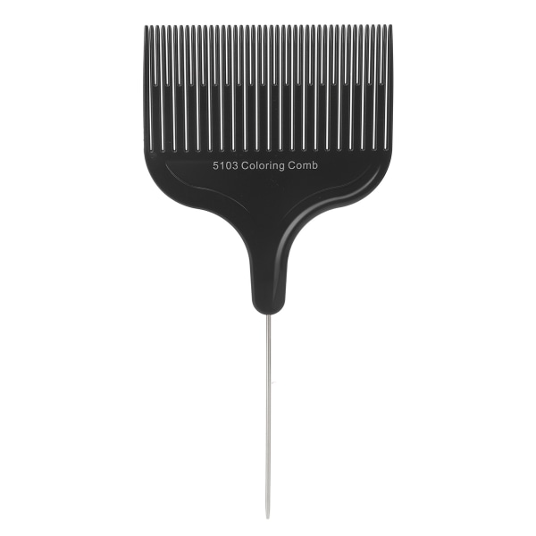 Hårfärgningskam Professionell stålnål Spetsad svanssnittning Höjdpunkter Kam för hårfärgning svart