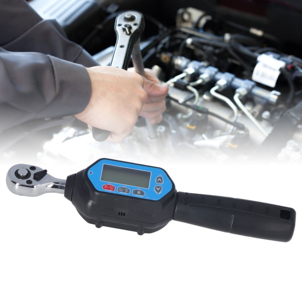 Mini Digital Display Torsion Wrench - 3 mätlägen - 1/4in - 30Nm - 72 tänder