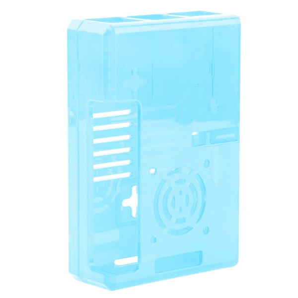 Skal Beskyttende Etui Frosted Case Cover ABS til Raspberry Pi 3B 3B+ E-stil med skruer (blå)