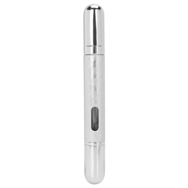 Resa bärbar tom sprayflaska utsökt påfyllningsbar parfymflaska 6ml (silver)