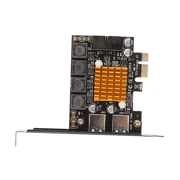 PCI E till USB 3.0 expansionskort 5 Gbps överföring 19-stifts oberoende skydd bra värmeavledning USB expansionskort