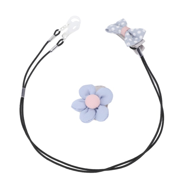 Blomsterbuemønster Høreapparatklemmeholder Bærbar Elegant BTE høreapparatsnor for eldre dobbeltøre