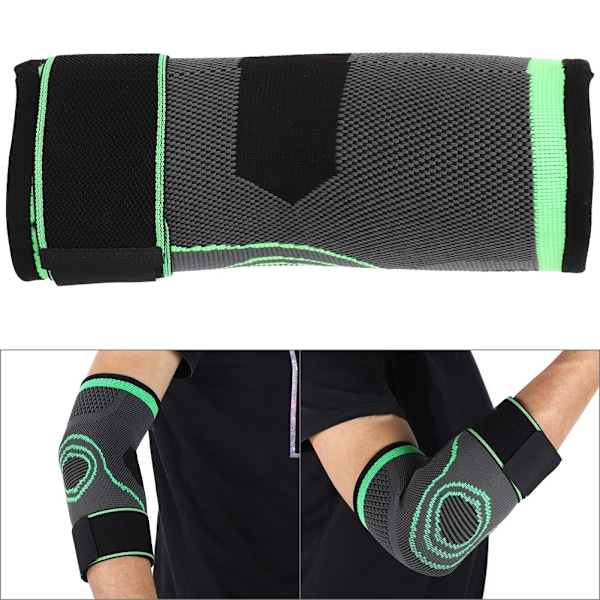 Utomhus Sport Fitness Basketboll Arm Guard Elasticitet Stickning Kompression Armbågsstöd Skyddande UtrustningM