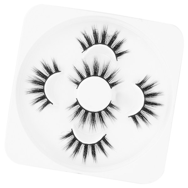 3 par långa tjocka lockiga lösögonfransar Tredimensionell makeup lösögonfransar Set807