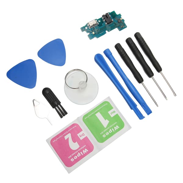 USB-ladeport Flexkabel Ladebrett Flexkabel Erstatningsdel for Samsung A30 A305F Halekabel