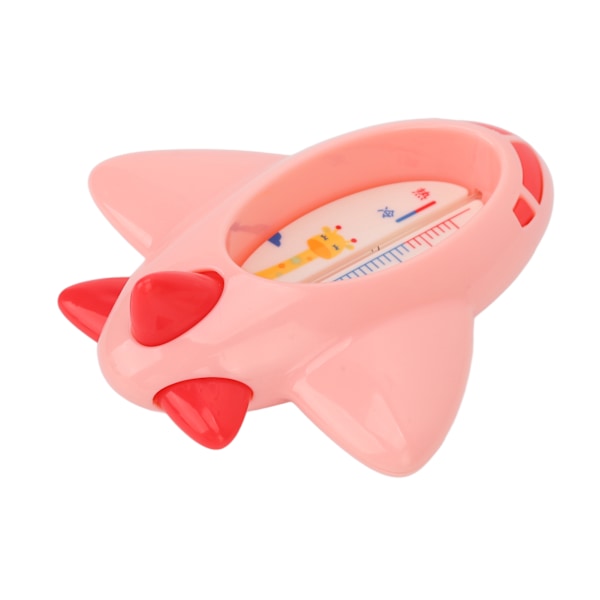 Baby badetermometer - Nøjagtig og hurtig måling - Halvt indpakket design - Flyvemaskinsformet - Sødt termometer til hjemmet - Legetøj - Pink