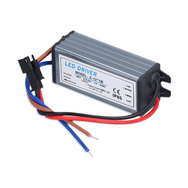 LED-drivrutin 300mA Säker Vattentät Liten Storlek Lampa Strömförsörjning Transformator Adapter
