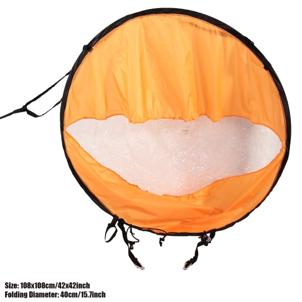 PVC-hopfällbar bärbar medvindspaddla Popup Board Kajaksats Segelbåtstillbehör (orange)