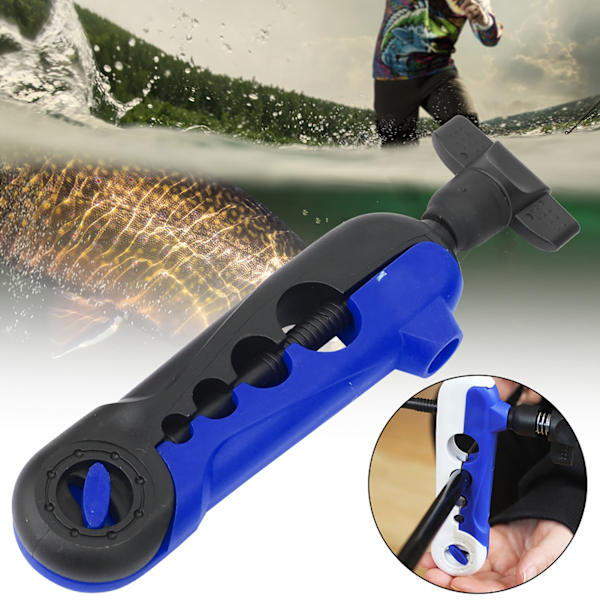 Fishing Reel Spooler Winder Multifunktion Snabb Sea Rod Casting Line Wrapper Tillbehör blå svart
