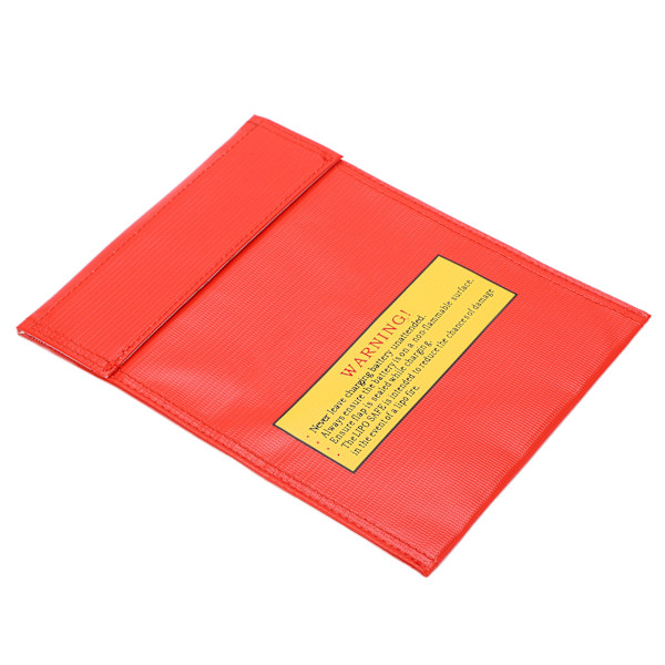 18x23cm RC Lipo Batteripose eksplosjonssikker Liposekk for lading og oppbevaringRød