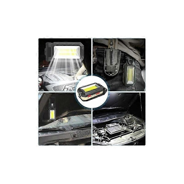 LED-työvalaisin, 10 W LED-kohdevalaisin, kannettava ladattava tarkastusvalo, magneettinen taskulamppu USB:llä autokorjaukseen