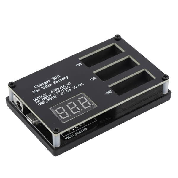 3-i-1 Multi Batteri Intelligent Oplader Opladningshub Housekeeper til DJI Tello Drone