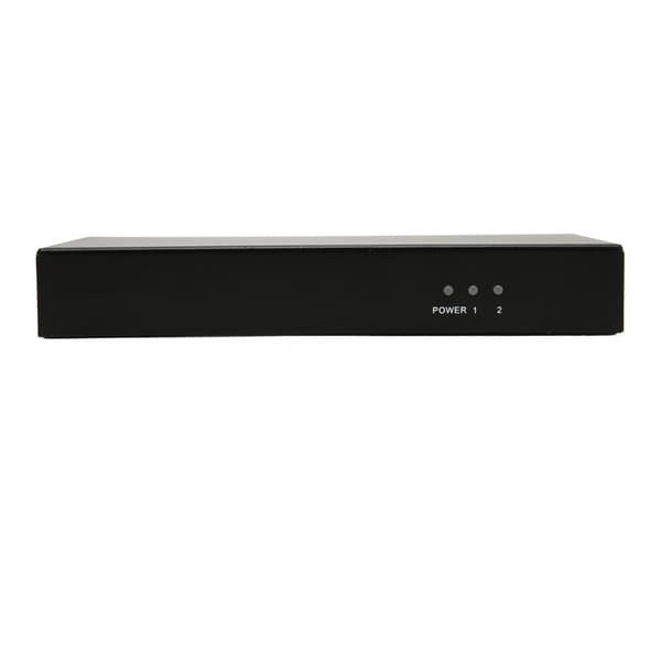 DVI Splitter 1 ind 2 ud understøtter 30 36bit farve 4K tabsfri transmission Dual Monitors Distribution Duplicator 100‑240V US-stik