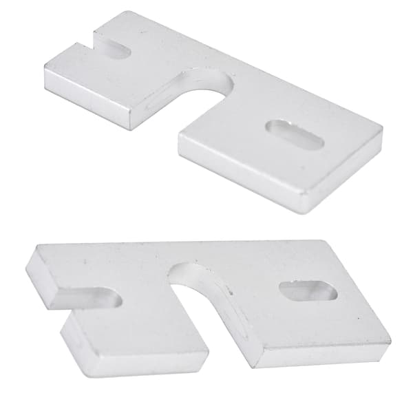 2 stk. Hot End Fikseringsplate Feste Aluminiumlegering Rektangulær for Reprap V6 3D-skriver