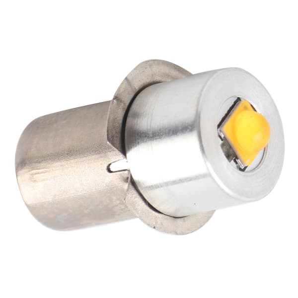 P13.5S 3W LED-taskulampun vaihtopolttimo, taskulamppu, hätätyövalo (lämmin valkoinen 4~12V)