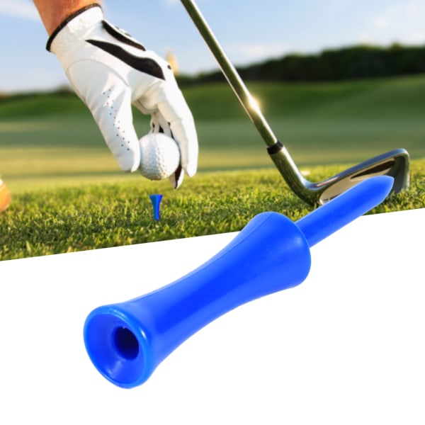 100 st Plast Blå 68mm Golf Tees Step Down Golf Tillbehör Verktyg för Golf Sport