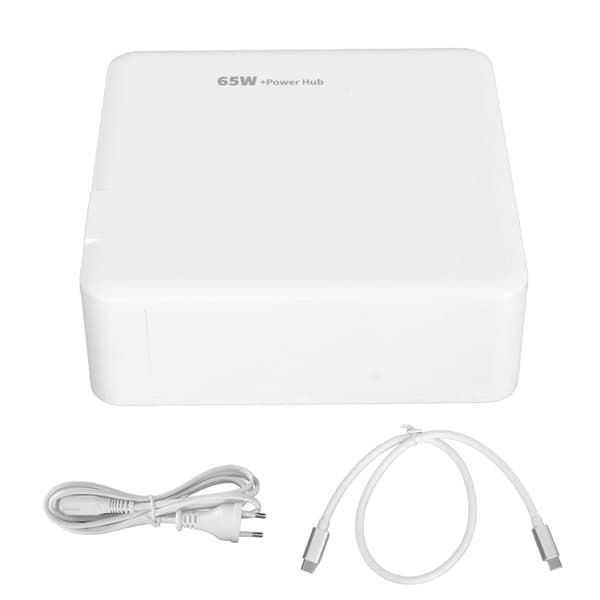 for Switch Dock Laderadapter PD65W 5-port USB C USB A HD Multimedia Interface RJ45 TV Dockingstasjon for Switch EU-plugg