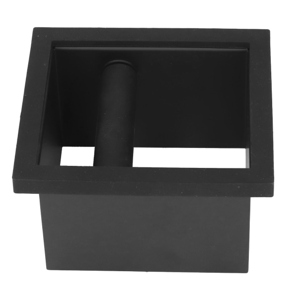 Coffee Knock Box Grounds Avfallsbehållare Bottenlös inbäddad platt mun rostfritt stål