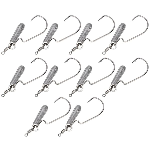 2-pack Vikt Högkolstål Crank Hook Bete Motvikt Fisketillbehör