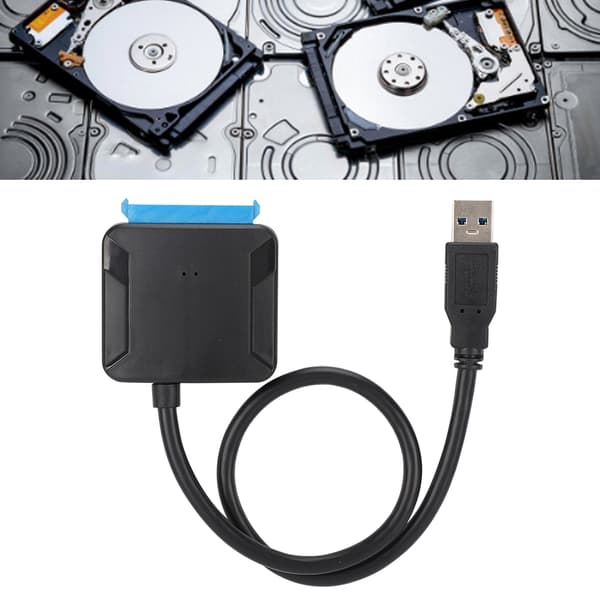 UASP SATA TILL USB 3.0-omvandlarkabel SSD-adapterutrustning 100‑240V US-kontakt
