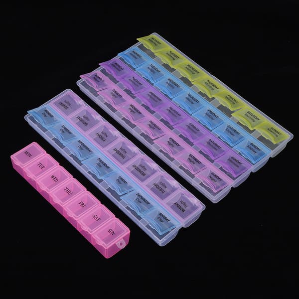 3 stk. Plastik Urdele Opbevaringsboks Organizer Urmager Reparationsværktøj Opbevaringsbakke (2 Farver 7 Gitre 2 Farver 14 Gitre 4 Farver 28 Gitre)