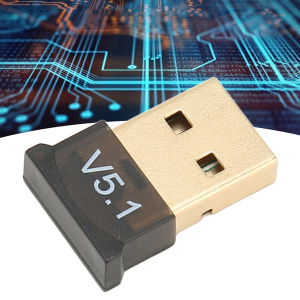 USB BT Adapter ABS Sort V5.1 Version Driverfri Bred Dækning Bærbar Trådløs BT 5.1 Adapter til Hjemmevirksomhed