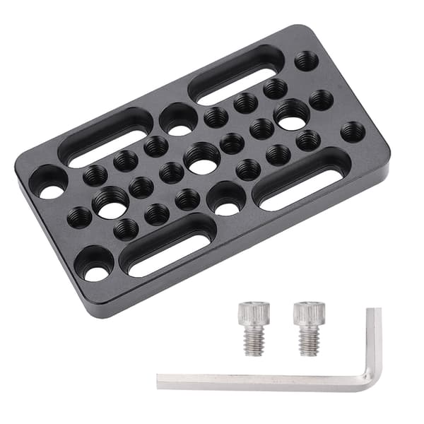 Stativholder Adapterplade med 1/4\" 3/8\" Gevindhuller Tilbehør