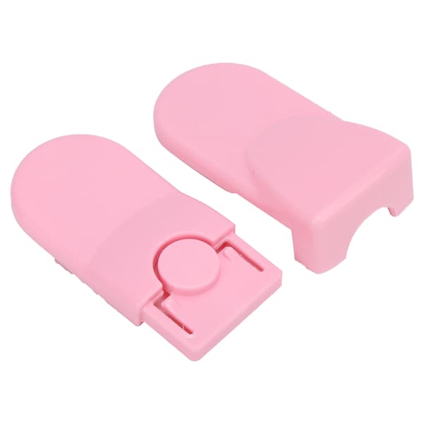 Babysikkerhetslås Multifunksjonell Anti-klem Dobbel Snap-lås for skapskuff, rosa