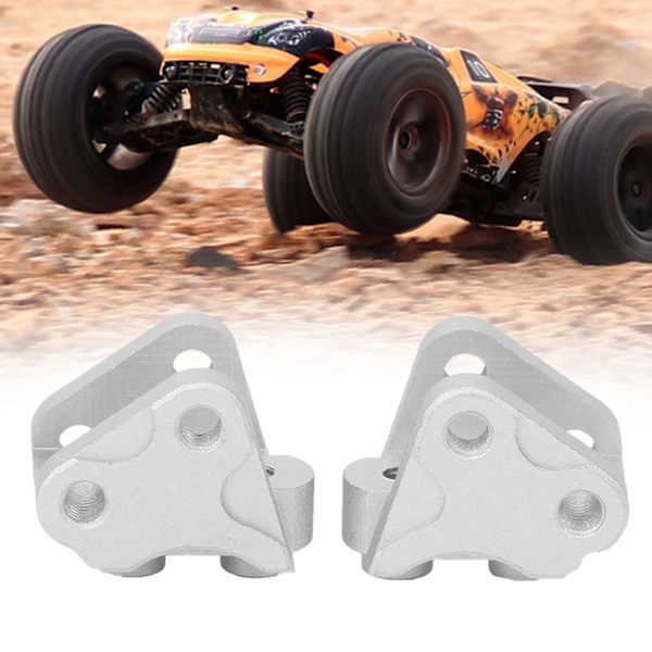 2 stk. Forreste Bageste Nedre Støddæmperforbindelse Link Mount Passer til SCX10-II AXIAL RC Bil Sølv