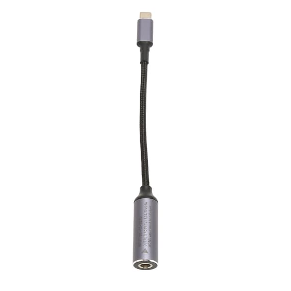 DC - Type C -kaapeli 5,5x2,5 mm 100 W 6,8 tuumaa pitkä naaraspuolinen sisääntulo Nylon Type C - DC5525 -kaapeli tabletille, puhelimelle, PC:lle