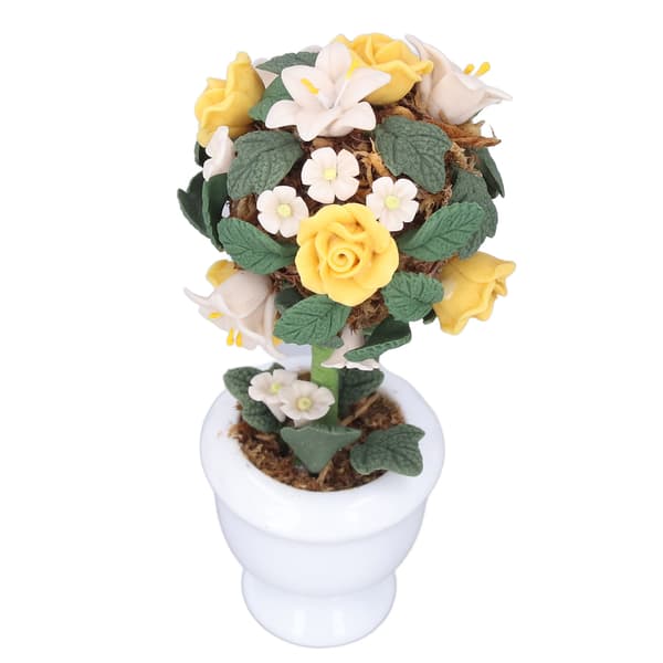 1:12 Dukkehus Simulation Blomst Mini Dukkehus Have Tilbehør Simulation Ler Blomst Hortensia Model