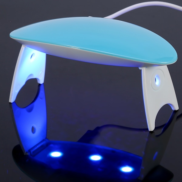 Mini Fashionable LEDs 9W Neglelampe Tørkemaskin Lys Maskin For Negle Geler Blå