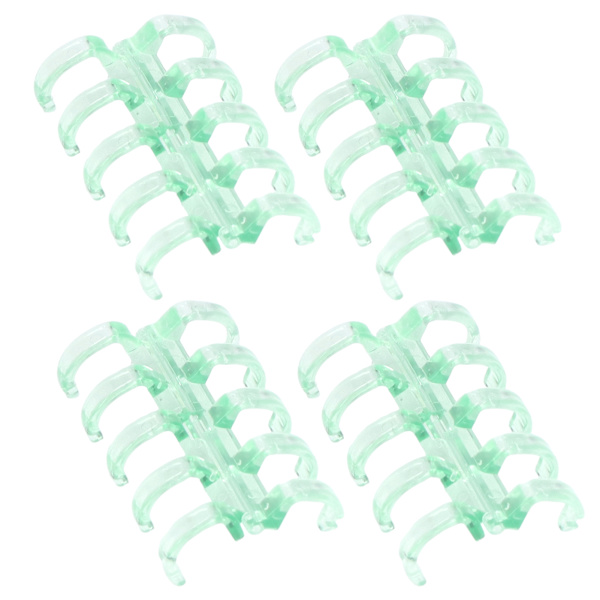Bindende ringe holder 60 ark papir 11mm bindings tykkelse fri skrivning nem brug kontorartikler gennemsigtig grøn