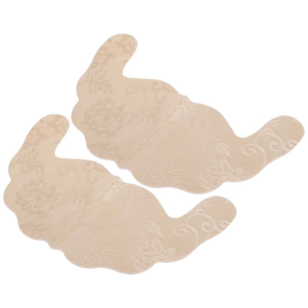 Brystvortedeksel Klistremerker Engangs Selvklebende Blonder Usynlig U-formet Undertøy BH-puter (Khaki B)