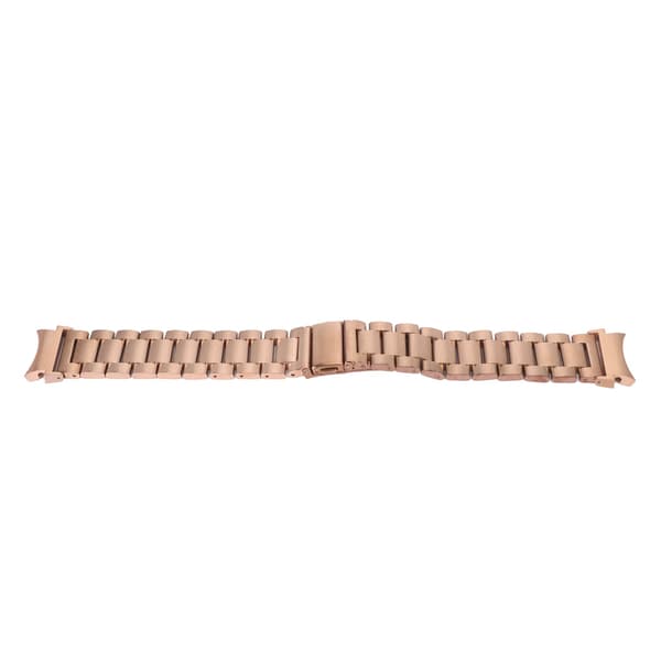 Urrem i rustfrit stål kompatibel med Galaxy 4 Quick Release Solid Metal Urudskiftningsrem Rosaguld