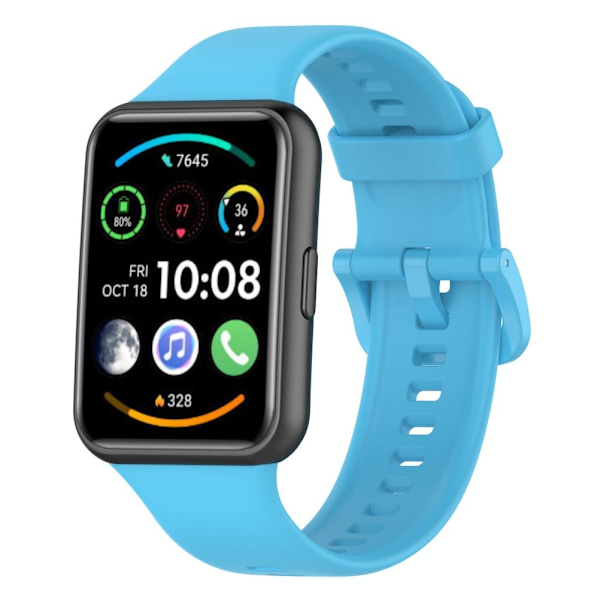 Smart Watch-udskiftningsbånd Smart Watch Blød silikoneremme til FIT2 Himmelblå