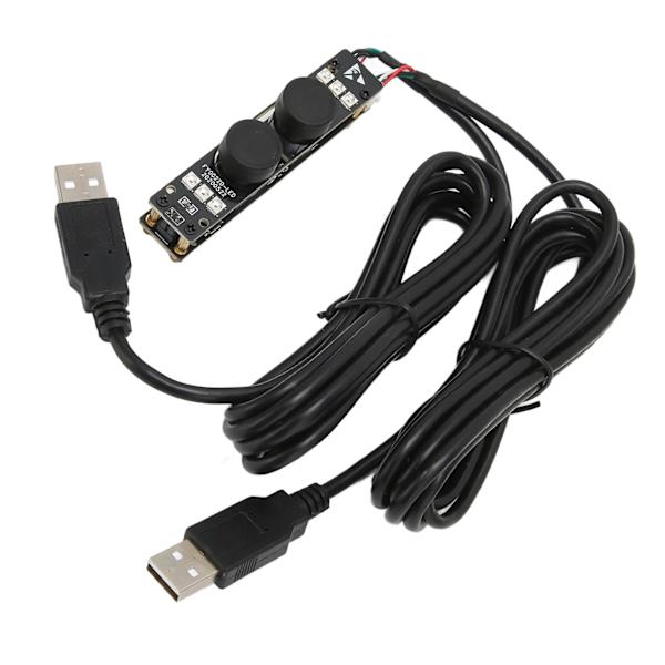 USB-kameramodul 2MP 1080P 90 graders vinkel USB-webcam-kort kompatibelt med Windows til Android til Linux