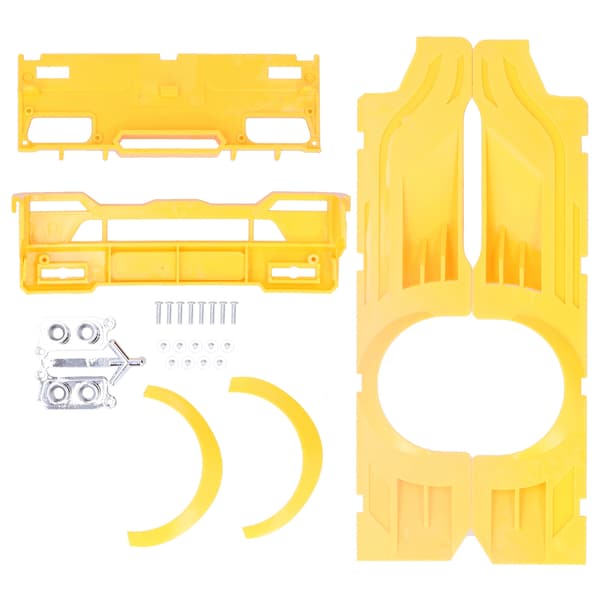 RC Wide Body Large Surrounding Cover Plastmodifieringssatser Passar för WPL D12 RC Lastbil Gul