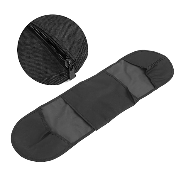 31x8 tommers lønnebrett firehjul skateboard standard beskyttelsespose ikke-vevde stoffer svart