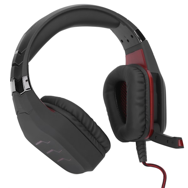 GT85 LED 3,5 mm Gaming-hodetelefon med mikrofon Datamaskin Mobiltelefon USB Kablet headset