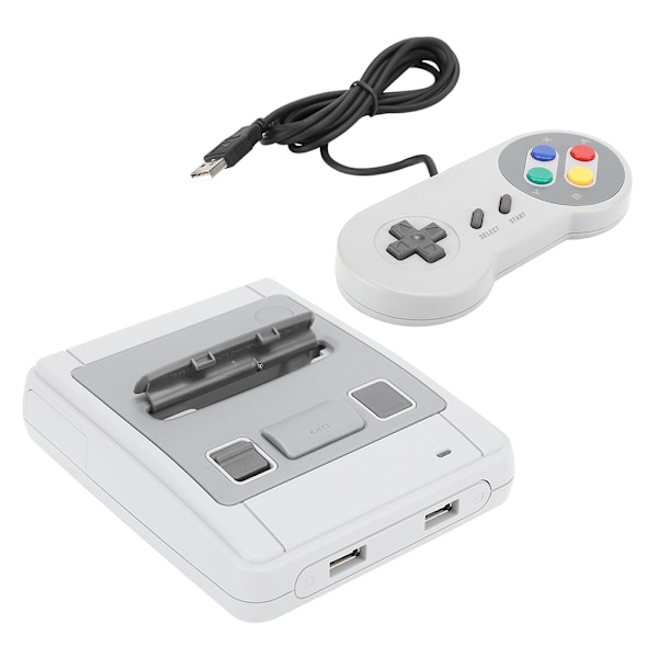 Vintage Spilkonsolboks med kablet gamepad unikt designet til Raspberry Pi 3B+/3B/2B/B+