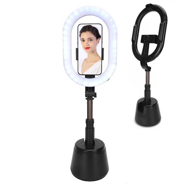 Livestreaming fyllningsljus Desktop 360 grader justerbart LED Selfie fotograferingsljus