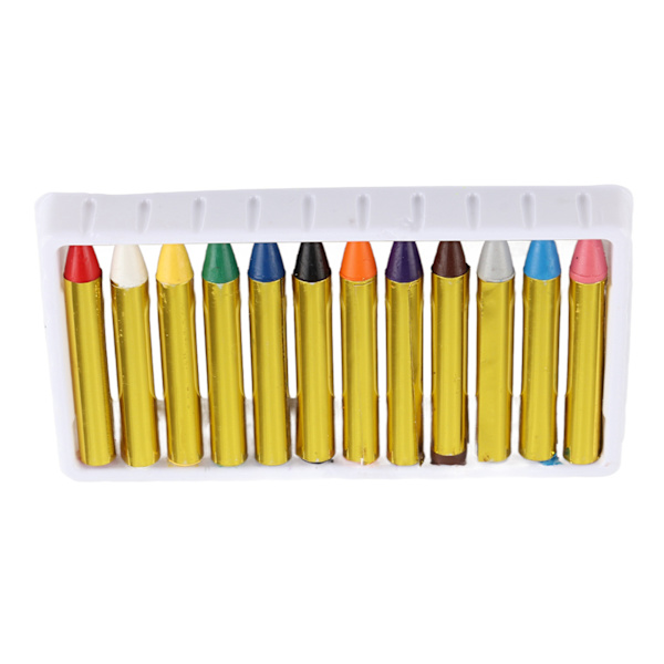 12 farver Body Face Paint Sticks Farveblyanter Sæt Farverig Painting Pen