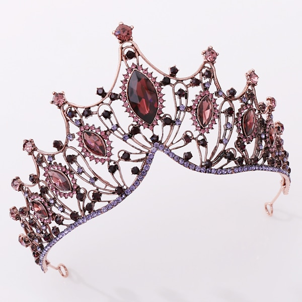 Barok krystal brudekrone - elegant rhinstens tiara til bryllupsfest
