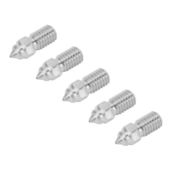 5 stk. 3D-printer dyse 1,75 mm M6 højhastigheds hotend dyse til Creality Ender 5 S1 0,4 mm