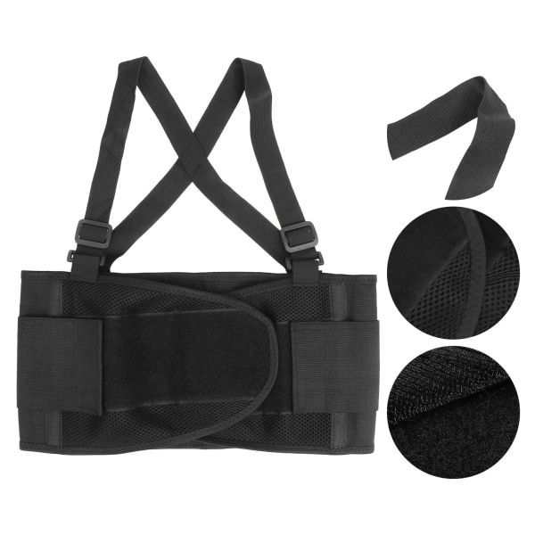 Hengittävä selkätukivyön kipua lievittävä säädettävä koukkusilmukkakiinnitys waist trainer