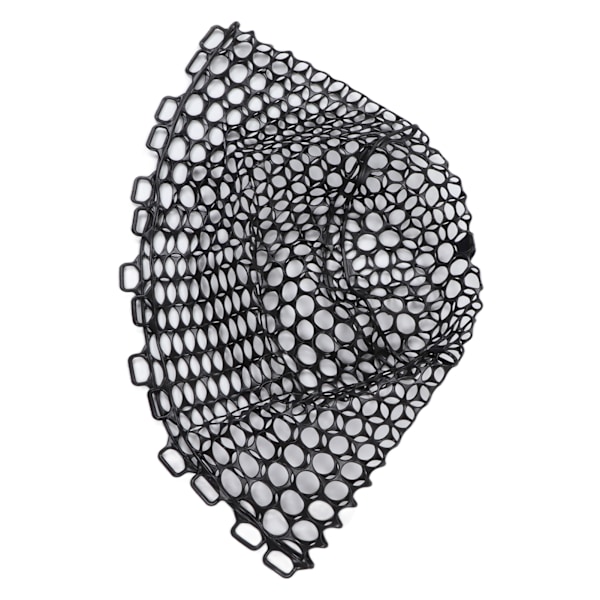 Fluefiske erstatningsnett Fordypet fiskegummnett Fiske landingsnettpose deler Svart dybde 32cm