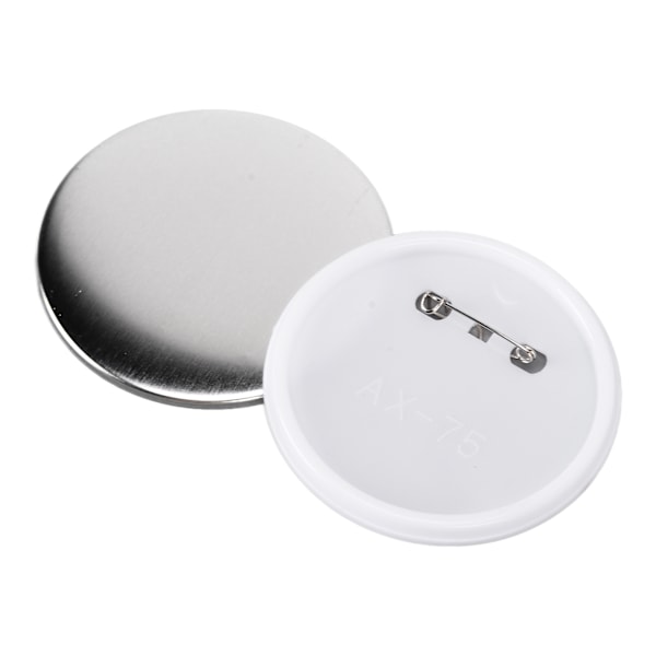 100 stk Merkebakke Bakdeksel Tinnplate Plastbase Unngå Rust Fast DIY Merkeverktøy for Julebursdagsgaver 75mm 100stk