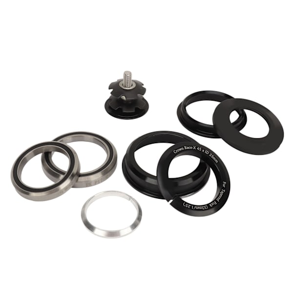 Sykkelgaffelskålsett Sykkel Headset Lager Tilbehør for 44‑50,6 mm Konisk Ramme for 1,25 tommers Konisk Gaffel